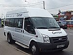 Бесплатный автобус Genser в пункт аренды автомобилей АрендаАвто-прс на Новорязанском шоссе